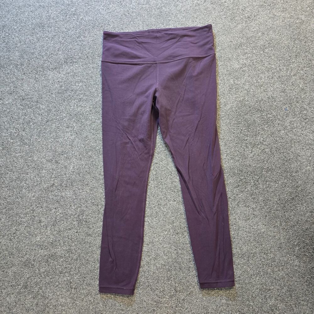 Athleta Pants Womens Large Purple Elation 7/8 Cropped Stretchy Athletic Causal